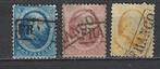 NVPH 4 5 6 geb Willem III 1864 ; OUD NEDERLAND p/stuk, Postzegels en Munten, Postzegels | Nederland, Verzenden, T/m 1940, Gestempeld