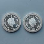 Zilveren 2 dollars UK uil, Ophalen of Verzenden, Noord-Amerika