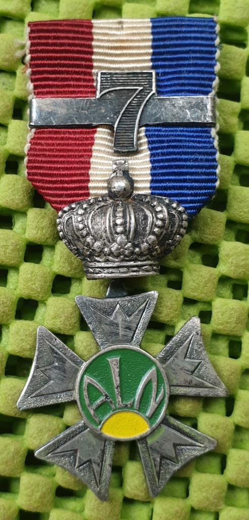 Medaille: A.L.N. met kroon, Postzegels en Munten, Penningen en Medailles, Overige materialen, Nederland, Ophalen of Verzenden