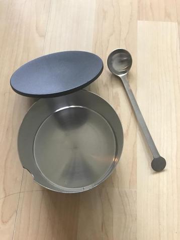 STELTON Suikerpot met lepel - Roestvrijstaal beschikbaar voor biedingen