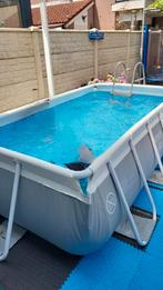 Intex Intex opzetzwembad + zwembadverwarmer, Tuin en Terras, Ophalen, 200 tot 300 cm, 80 tot 120 cm, Zo goed als nieuw