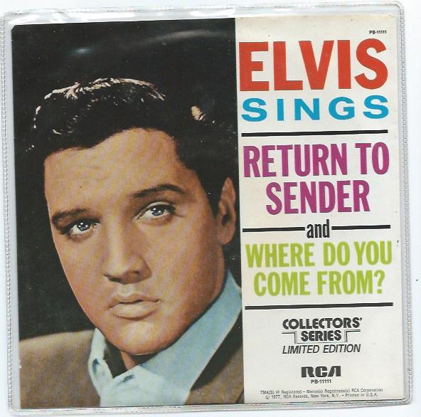 Elvis Presley- Return to Sender, Cd's en Dvd's, Vinyl Singles, Zo goed als nieuw, EP, Pop, Verzenden