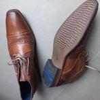 Nieuwe heren cognac/bruin schoenen maat 43, Bruin, Braend, Nieuw, Ophalen of Verzenden