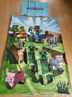 Minecraft dekbedovertrek, Kinderen en Baby's, Ophalen of Verzenden, Zo goed als nieuw, Jongetje of Meisje, Dekbedovertrek