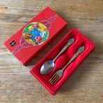 Vintage kindercouvert Gero verzilverd Sneeuwwitje vork lepel, Antiek en Kunst, Ophalen of Verzenden