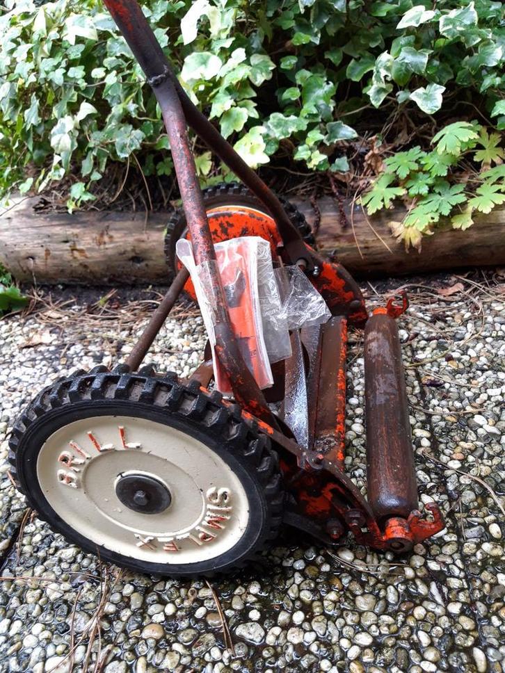 Simplex Handgrasmaaier - Vintage, Tuin en Terras, Grasmaaiers, Gebruikt, Handgrasmaaier, Minder dan 30 cm, Kooimesmaaier, Ophalen