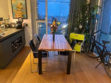 Mixed wood eettafel  beschikbaar voor biedingen