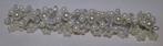 Haarband/tiara met strass en ecru parels, Wit, Ophalen of Verzenden, Accessoires, Sieraadspecialist