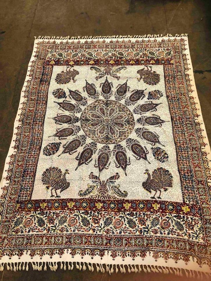 Grand foulard Perzisch met Oosters motief 170/127, Huis en Inrichting, Stoffering | Tapijten en Kleden, Gebruikt, 150 tot 200 cm