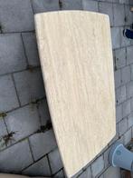 Travertin salon tafel, Huis en Inrichting, Tafels | Salontafels, Ophalen, 50 tot 100 cm, Zo goed als nieuw, Minder dan 50 cm