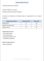 Shuttelservice airport Rdam, Adam en Eindhoven airport, Ophalen of Verzenden