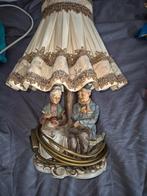 Ouderwets Schemerlampje met Figuren, Antiek en Kunst, Ophalen of Verzenden