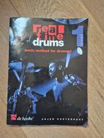 Real Time Drums Drumstel Boek + CD, Muziek en Instrumenten, Gebruikt, Overige genres, Drums of Percussie, Les of Cursus