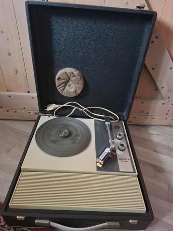 Platenspeler in Koffer - Vintage beschikbaar voor biedingen