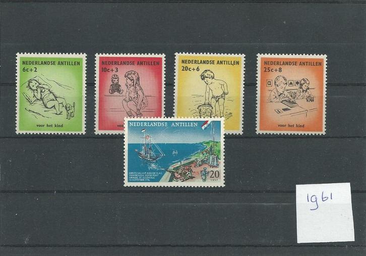Nederlandse Antillen 1961, Complete jaargang, Postfris., Postzegels en Munten, Postzegels | Nederlandse Antillen en Aruba, Postfris