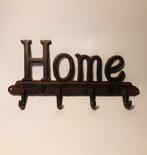 Gietijzeren kapstok ‘Home’, Wandkapstok, Ophalen of Verzenden, Zo goed als nieuw, Minder dan 100 cm