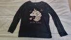 Sinsay Shirt Maat 122 - Unicorn met Pailletten, Gebruikt, Meisje, Ophalen of Verzenden, Sinsay