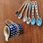 Bunzlau melkkannetje & lepels, Huis en Inrichting, Keuken | Servies, Keramiek, Overige typen, Ophalen of Verzenden, Zo goed als nieuw