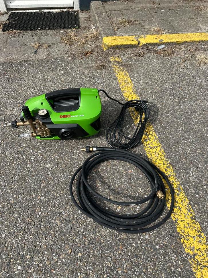 Dibo Hogedrukreiniger - Defecte Haspel, Tuin en Terras, Hogedrukreinigers, Gebruikt, Elektrisch, Met regelbare waterdruk, Ophalen