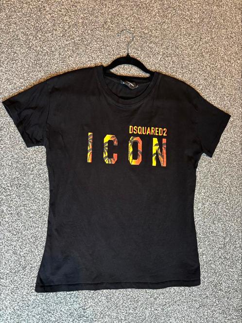Dsquared2 Icon t-shirt, Kleding | Heren, T-shirts, Zo goed als nieuw, Maat 48/50 (M), Zwart, Ophalen of Verzenden