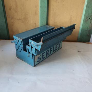 Kist Serflex koffer metaal gereedschap blauw 31 x 17 x 16 cm beschikbaar voor biedingen
