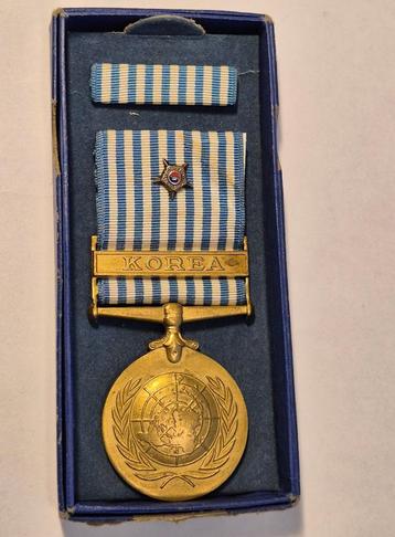 Kl Korea Nederlandse medaille VN in doos beschikbaar voor biedingen