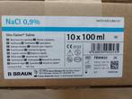 Braun Uro-Tainer Saline 0,9% NaCl-spoeling -100 ml-10 stuks, Ophalen of Verzenden, Nieuw