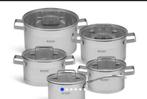 Pannenset nieuw in doos, Ophalen, Nieuw, Pannenset, Rvs