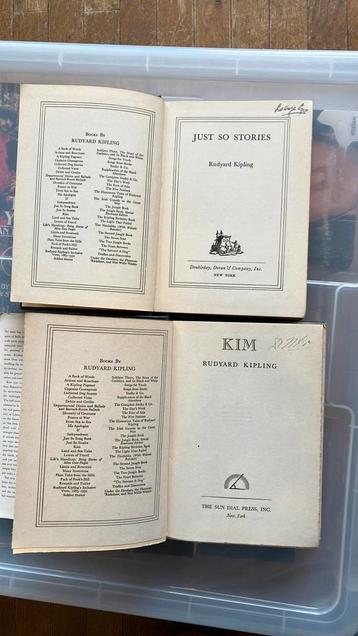 Rudyard Kipling boeken beschikbaar voor biedingen