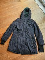 Stoere winterjas van Khujo maat XL, Kleding | Dames, Gedragen, Ophalen of Verzenden, Maat 46/48 (XL) of groter, Zwart