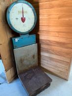 Grote vintage weegschaal 150 kg brocante antiek, Ophalen, N, N, N
