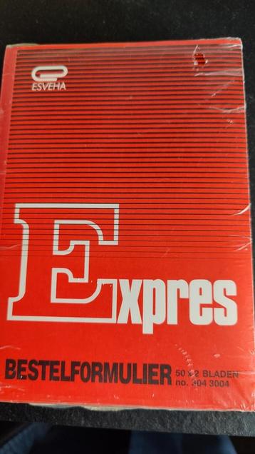 5 boekjes bestelformulieren 50 x 2 beschikbaar voor biedingen