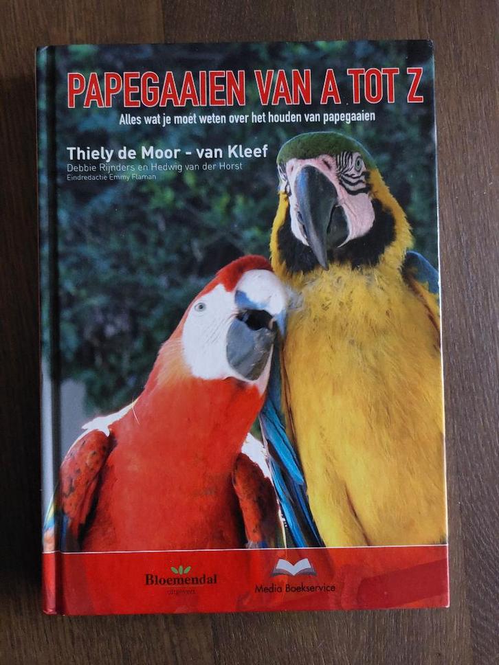 Papegaaien van A tot Z Thiely de Moor, Boeken, Dieren en Huisdieren, Zo goed als nieuw, Vogels, Ophalen of Verzenden