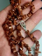 Vintage gold stone stenen collier, Antiek en Kunst, Ophalen of Verzenden