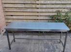 RVS werktafel, Ophalen, Zo goed als nieuw, 200 cm of meer, Minder dan 100 cm