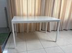 Tafel Wit, Huis en Inrichting, Tafels | Eettafels, Ophalen, Metaal, 100 tot 150 cm, 50 tot 100 cm