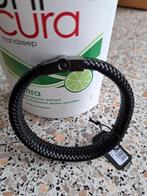 Super mooie rebel en rose  armband, Sieraden, Tassen en Uiterlijk, Armbanden, Ophalen of Verzenden, Nieuw, Zwart, Leer