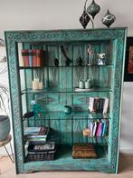 Oosterse kast met glas, Huis en Inrichting, Ophalen, Met plank(en), 50 tot 100 cm, 150 tot 200 cm