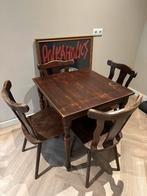 Kroeg stoelen met tafel en statafel, Huis en Inrichting, Ophalen, Zo goed als nieuw, Vijf, Zes of meer stoelen