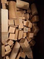 Houten kubussen bakstenen halve blokken driehoeken cilinders, Ophalen, Gebruikt
