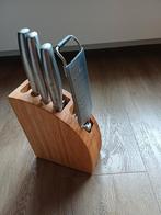 Messenblok met 3 messen en een rasp. Merk fontignac, Huis en Inrichting, Ophalen