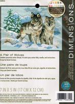Cado dimensions borduurpakket, a pair of wolves, Hobby en Vrije tijd, Borduren en Borduurmachines, Ophalen of Verzenden, Nieuw