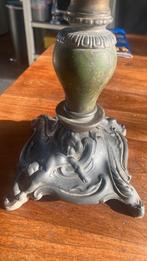 Olielamp voet jugendstil, Antiek en Kunst, Antiek | Tin, Ophalen