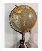 Mooie wereldbol op metalen voet, 37 cm hg, groen, Huis en Inrichting, Woonaccessoires | Wereldbollen, Nieuw, Ophalen of Verzenden
