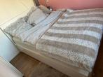 IKEA Bed 140x200 + Matras, Huis en Inrichting, Wit, Zo goed als nieuw, Twijfelaar, 200 cm