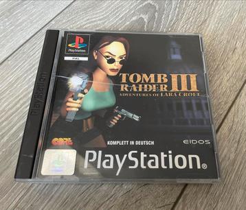 Tomb Raider III PS1 Duits beschikbaar voor biedingen