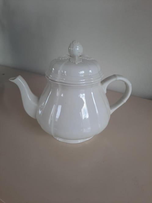 Villeroy & Boch Manoir Theepot - Wit Porselein, Verzamelen, Porselein, Kristal en Bestek, Zo goed als nieuw, Overige typen, Ophalen