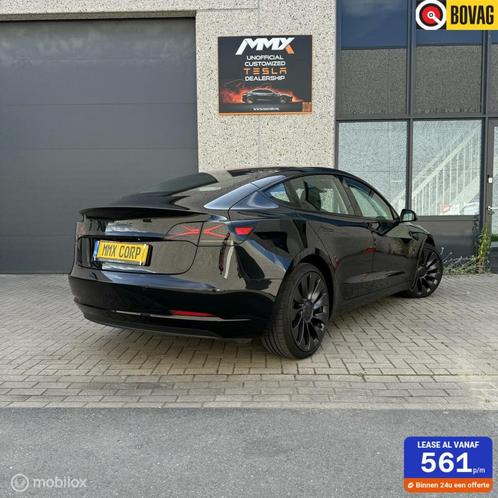 Tesla Model 3 Performance ZWART MiC X-TREME ACHTERLICHT, Auto's, Tesla, Bedrijf, Te koop, Model 3, 4x4, ABS, Achteruitrijcamera