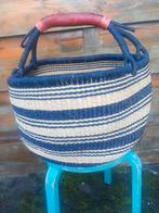 Bolgatanga mand rond Ghana uniek afgeprijsd nu €30.00, Ophalen of Verzenden, Nieuw, Rond, Overige materialen