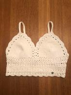 Boho top bralette knit Abercrombie XS creme als NIEUW, Wit, Ophalen of Verzenden, Zo goed als nieuw, Zonder mouw
